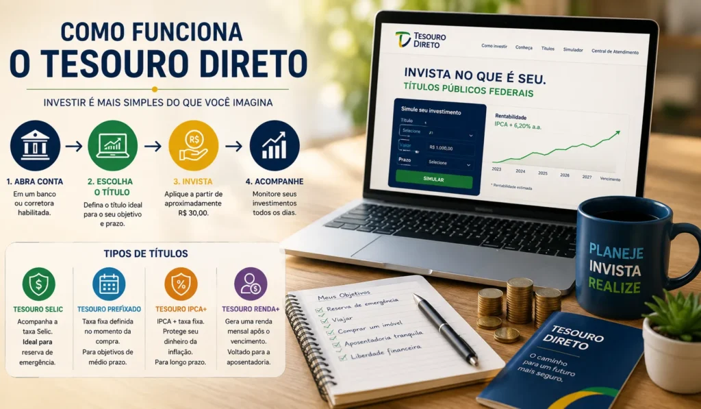 Como investir no Tesouro Direto