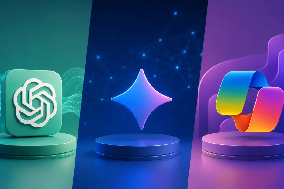ChatGPT, Gemini e Copilot: Principais Diferenças e Quando Vale a Pena Usar Cada Um